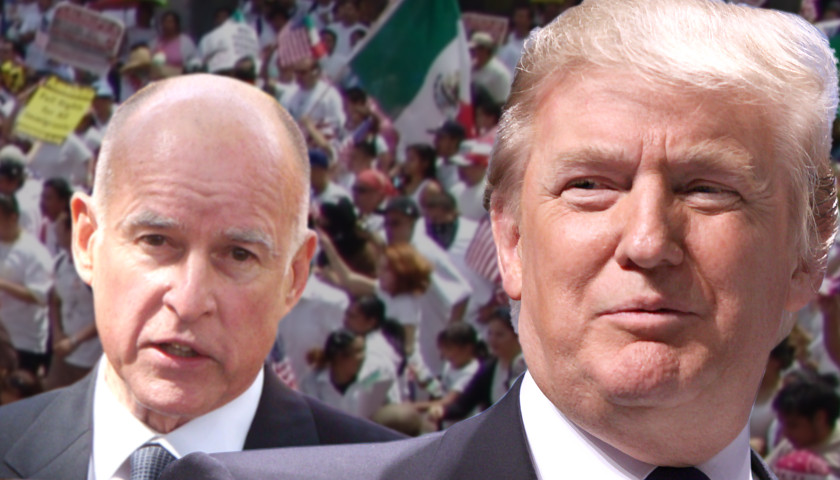 Trump and Jerry Brown
