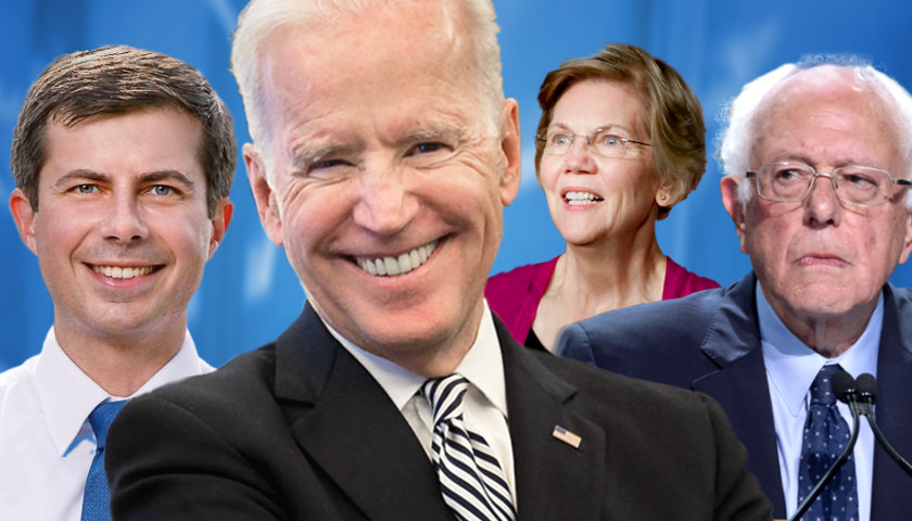 Pete Buttigeig, Joe Biden, Elizabeth Warren, Bernie Sanders