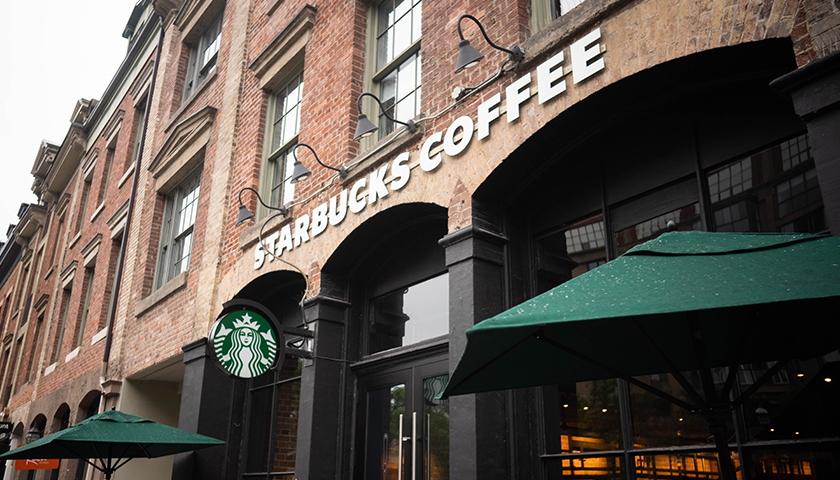 Outside view of Starbucks Coffee