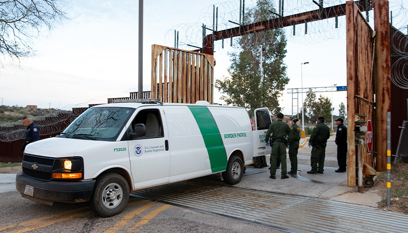 U.S. Customs and Border Protection operations following the implementation of Title 42 USC 265 at the northern and southern land borders. U.S. Border Patrol agents transport a group of individuals encountered near Sasabe, Ariz. to the U.S. Mexico border on March 22, 2020. CBP Photo by Jerry Glaser