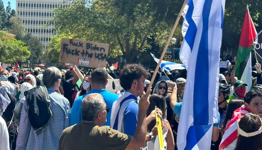 Pro-Palestine and pro-Israel groups clash on UCLA campus