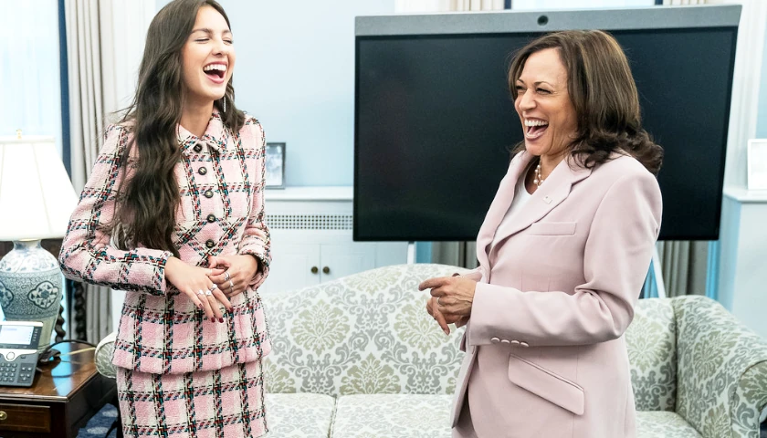 Kamala Harris and Sophia Rodrigo